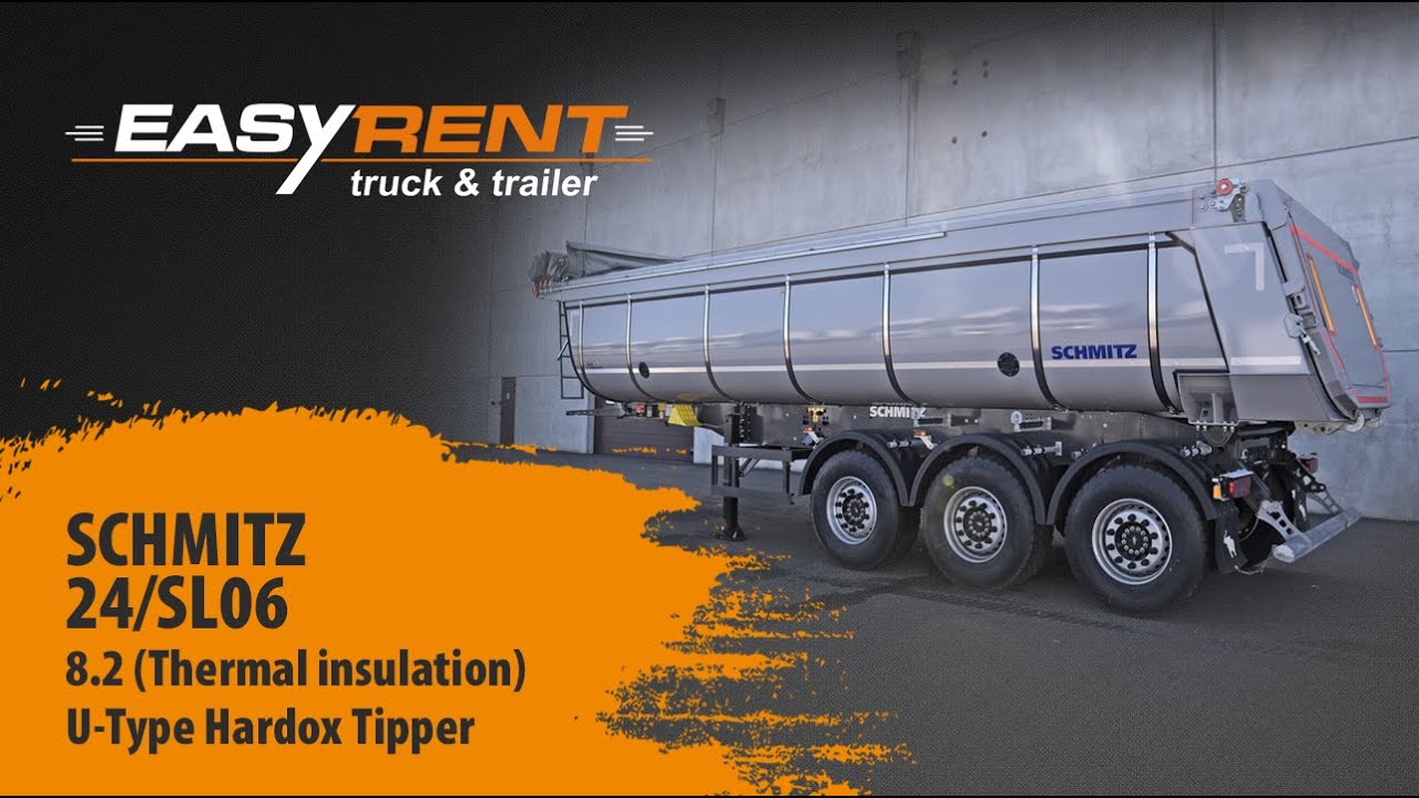 Easy Rent - Schmitz SKI 24/SL06 – 8.2 (Thermal insulation) U-Type Hardox Tipper