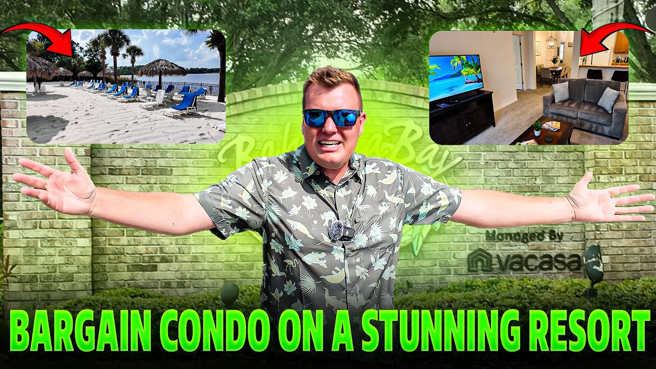INSIDE This BARGAIN Kissimmee Florida Condo! 🌴 Bahama Bay Resort FULL TOUR- Close to DISNEY WORLD