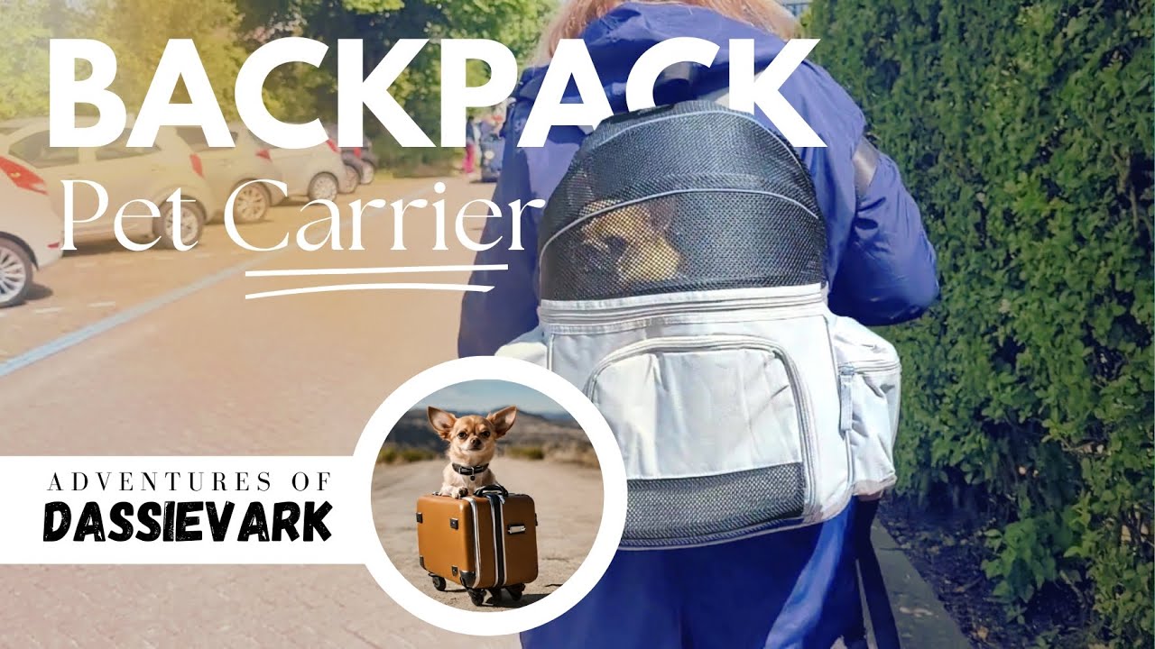 S1 E 5 – Backpack Pet Carrier for my #chihuahua  #pettravel #dogcarrier  #petcarrier #dassievark