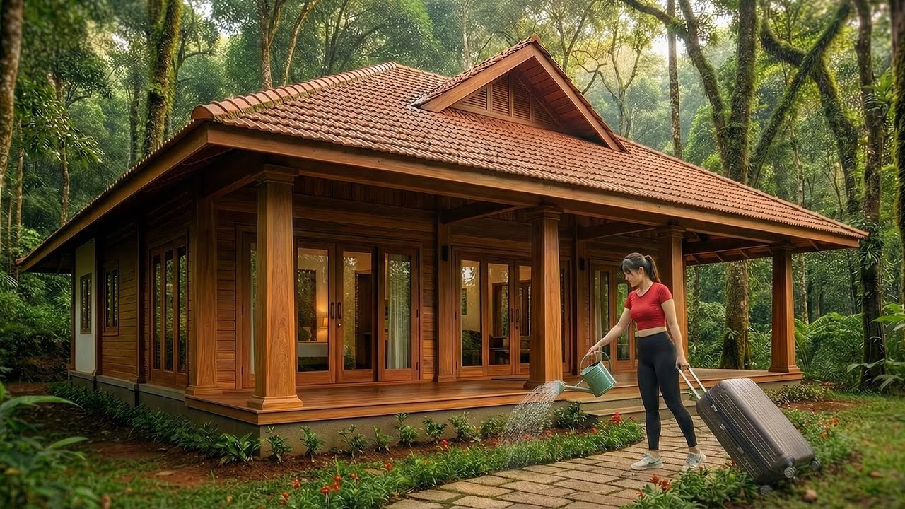 FULL VIDEO: The Girl Returns to Her Hometown, Transforming the Barren Land into Her Dream Home