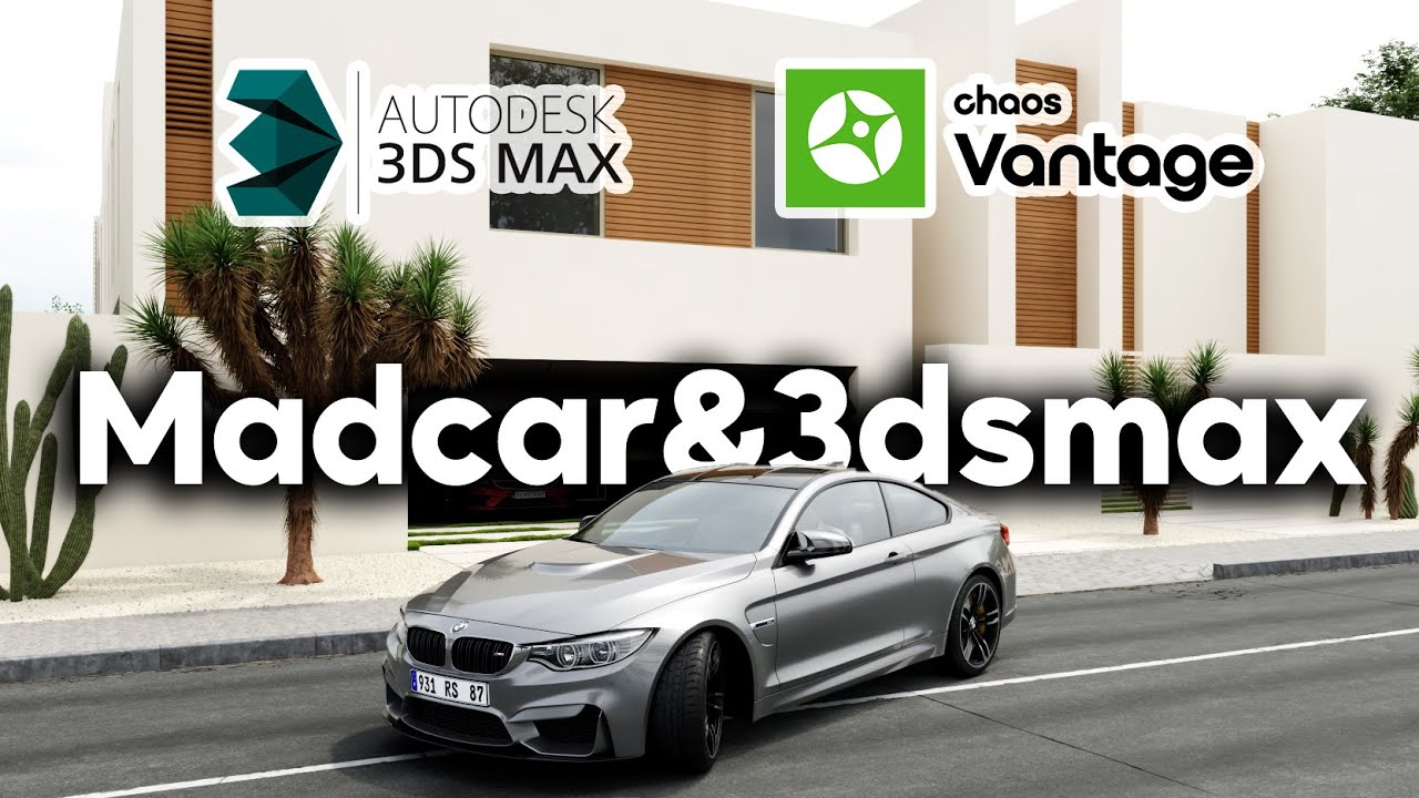 3dsmax MadCar Quick Car Rigging | English Tutorial
