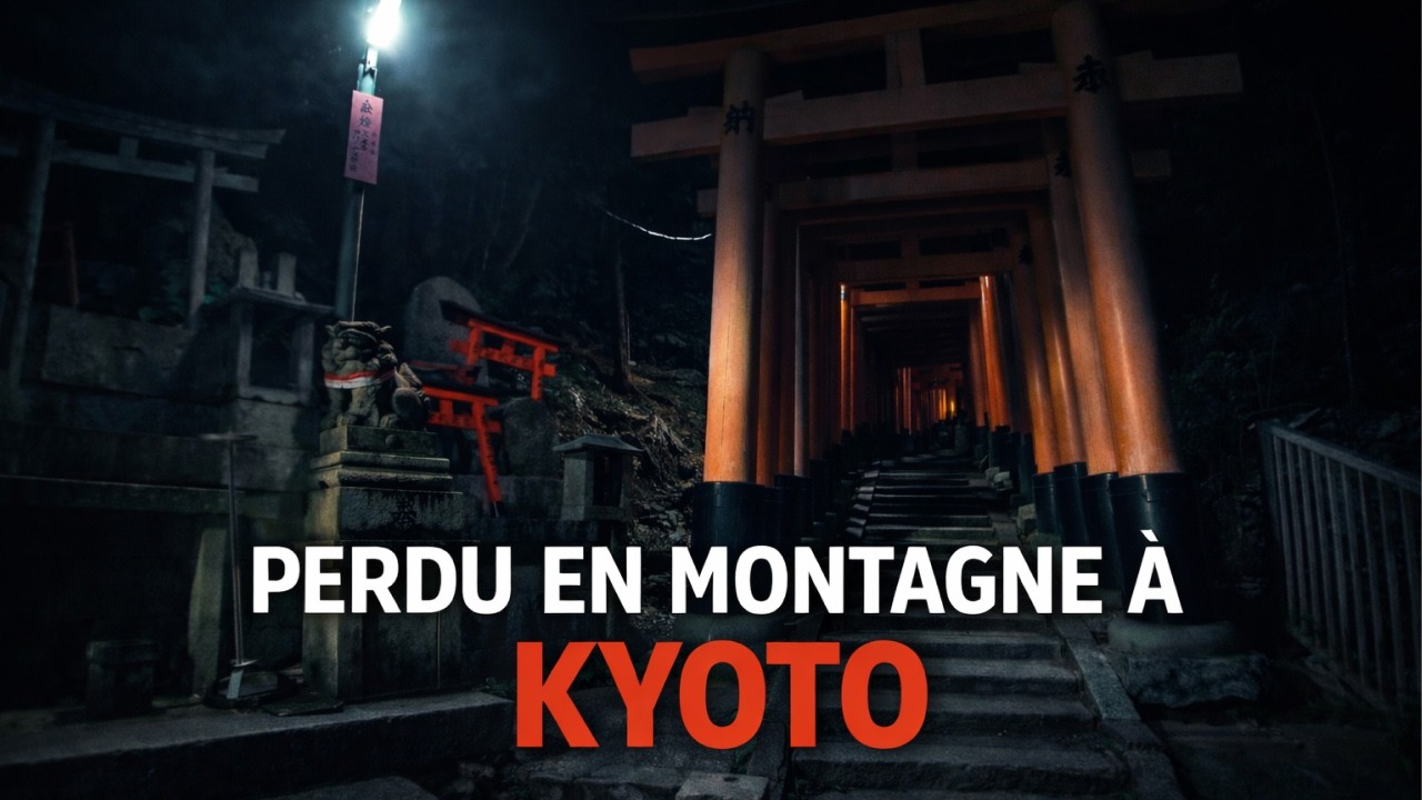 Je me suis perdu en montagne à Kyoto ... de nuit