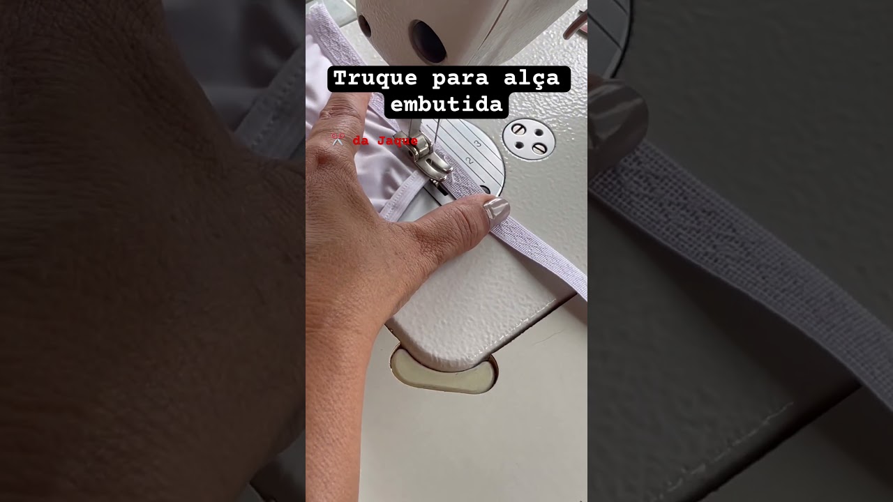 Acabamento perfeito na alça do sutiã/ Aula rápida de costura #costura #dicadecostura #costurafacil