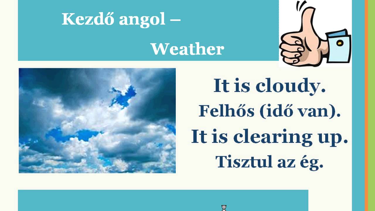 Kezdő angol - Időjárás - OpenWingsEnglish ingyen leckék