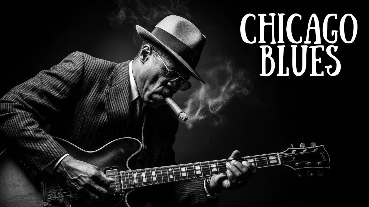 Whiskey Blues for the Windy City Nights – Chicago Guitar Mood
