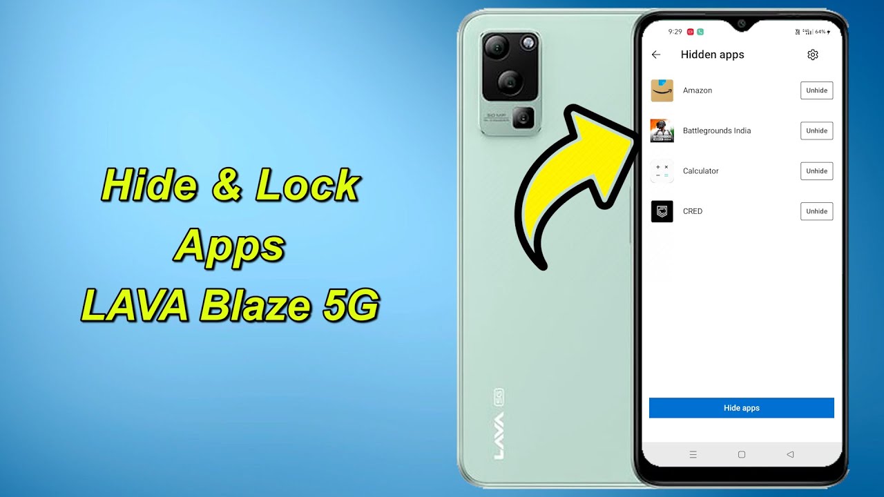 Как скрыть и заблокировать приложения на LAVA Blaze 5G l Советы и рекомендации по использованию т...