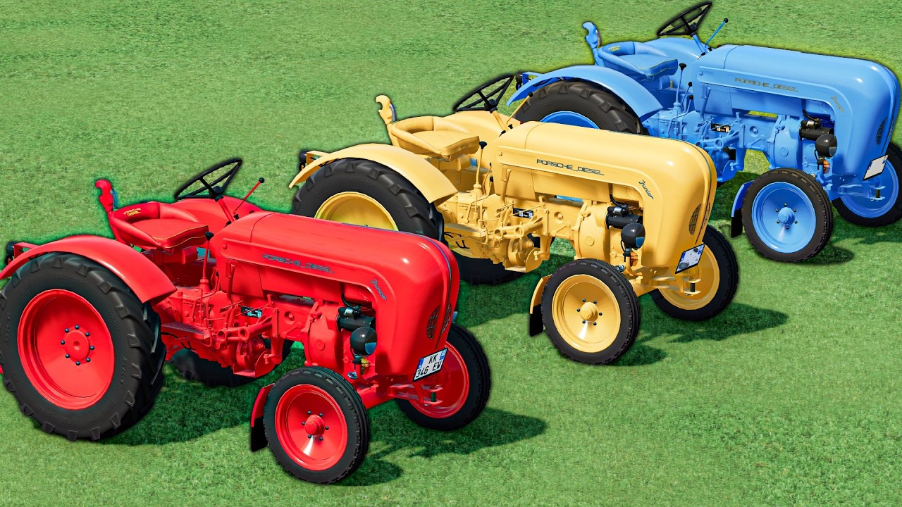 Work With Colors - TRANSPORT COLORFUL MINI TRACTORS & GARAGE WORK ! FS22