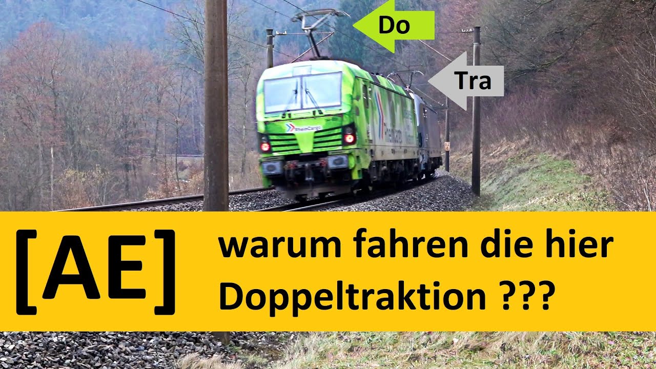 Warum wird hier Doppeltraktion gefahren obwohl eine Lok reichen w&uuml;rde? | Alex E [AE] | FAQ