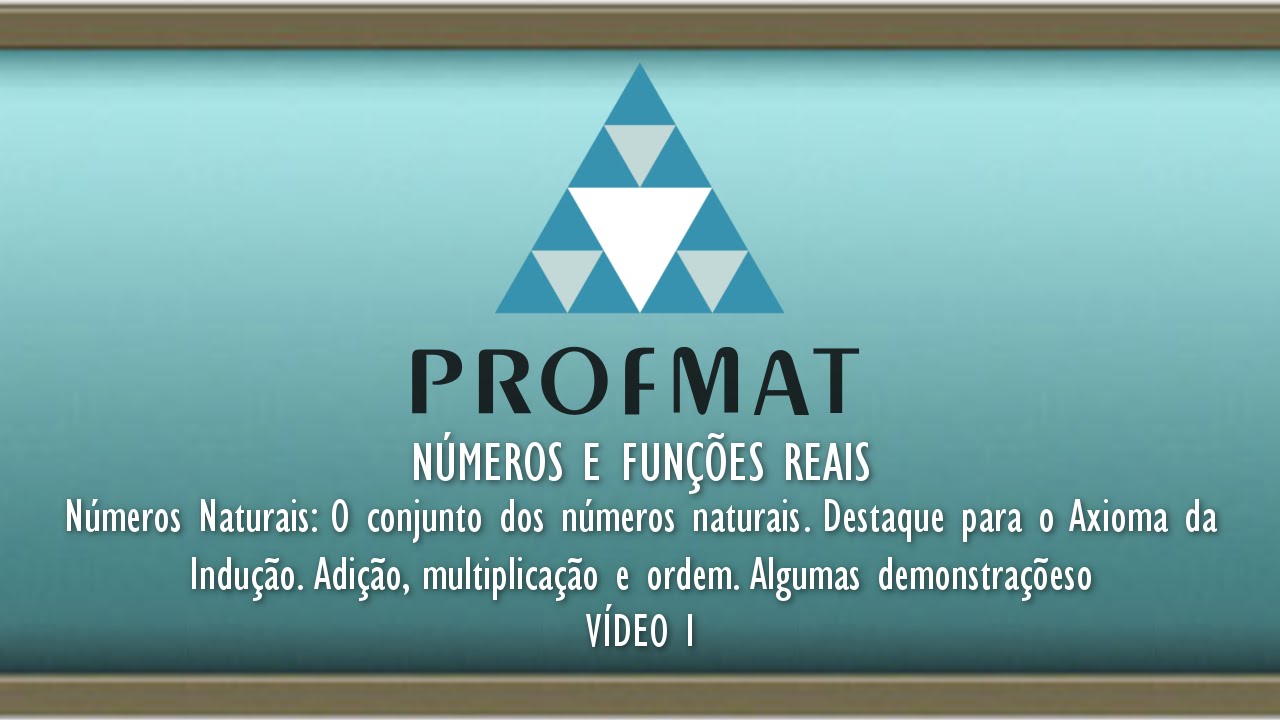 Números Naturais: Axioma de Indução, Adição, Mutiplicação e Ordem