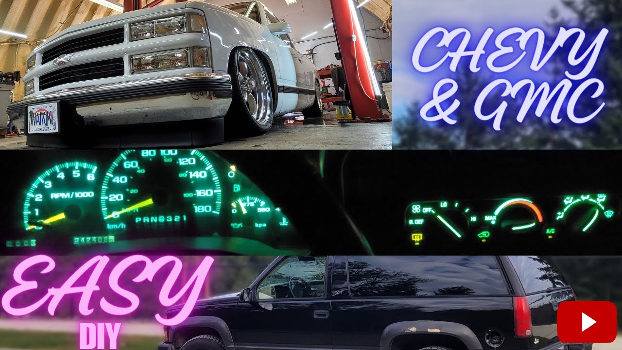 HOW TO: Replace gauge cluster and heater control bulbs with LEDs on OBS Chevrolet and GMC