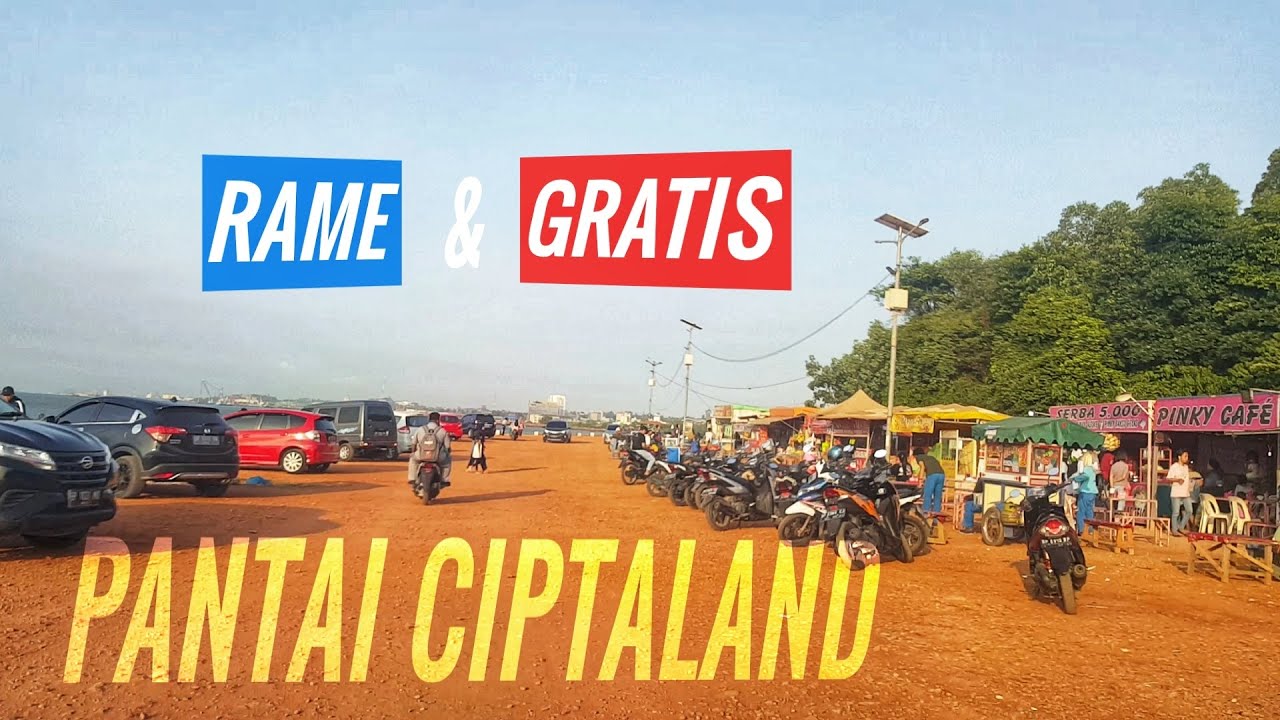 Keliling PANTAI CIPTALAND Batam 2020 | Pantai GRATIS Batam Ini Lumayan RAME Di Hari Biasa