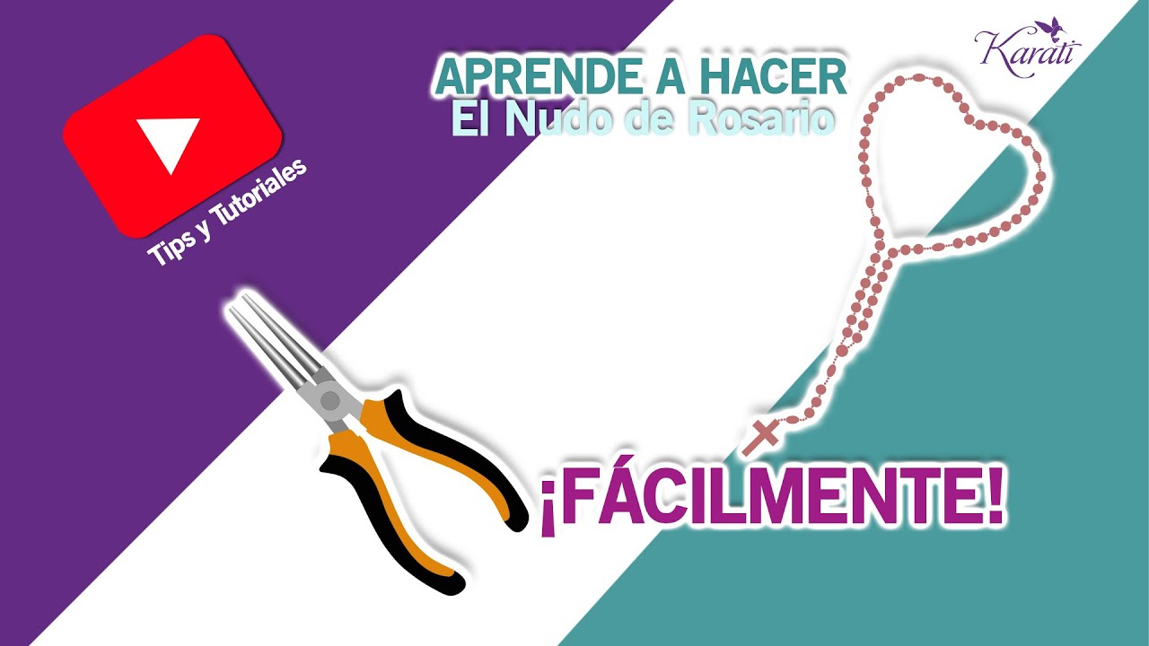 Aprende a hacer el Nudo de Rosario para Joyería Fácilmente - DIY Joyería - Karati