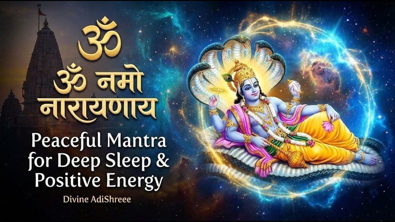 Shantakaram Bhujagashayanam | Vishnu Stuti Mantra | Peaceful Mantra for Deep Sleep & Positive Energy