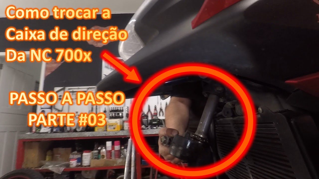 🔧Como Trocar a Caixa de Direção da NC 700x Honda - PARTE 3/3