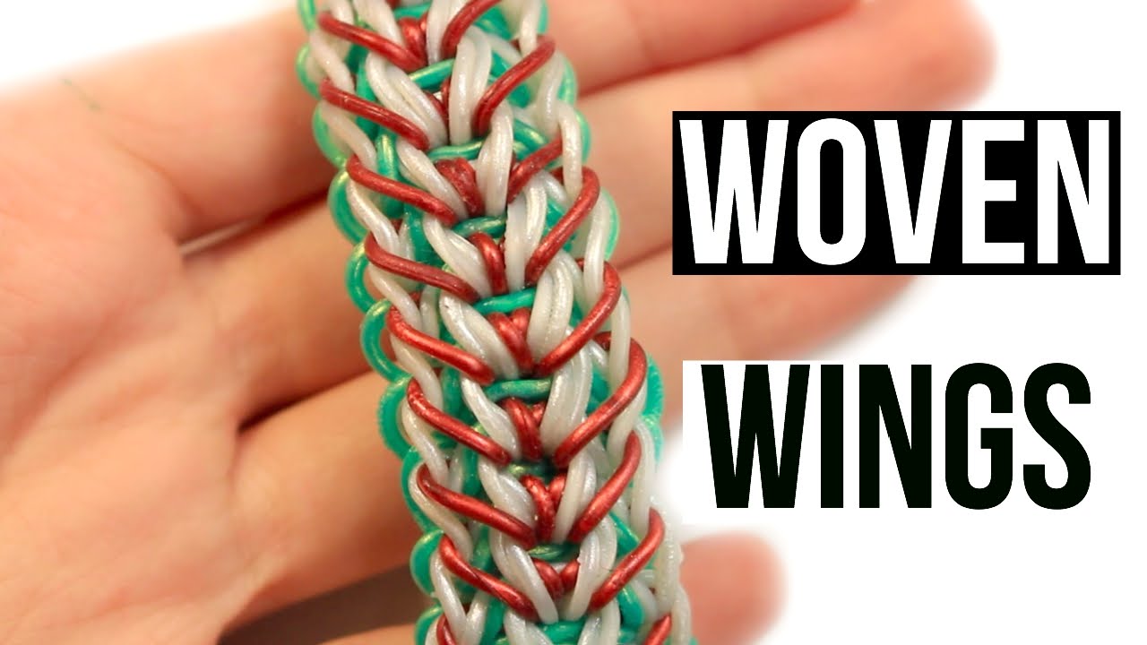Rainbow Loom Woven Wings Bracelet | One Loom Tutorial