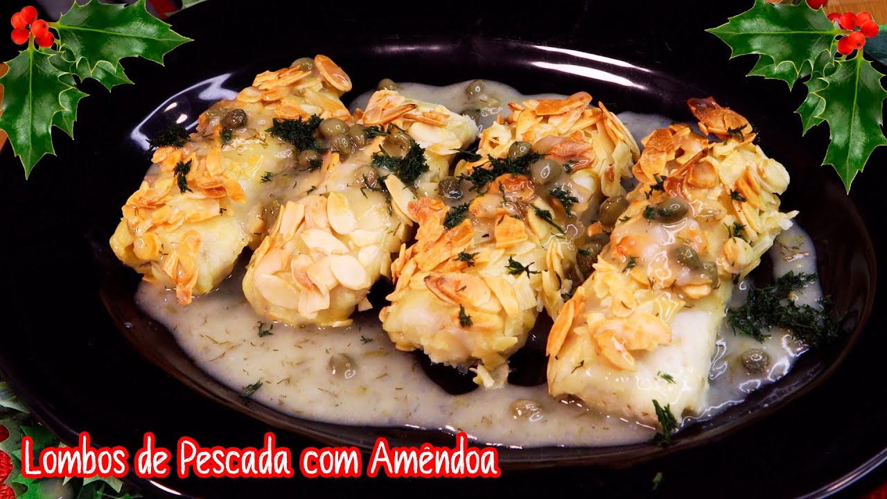 Lombos de Pescada com Amêndoa no Forno - Uma Receita Que Vai Surpreender