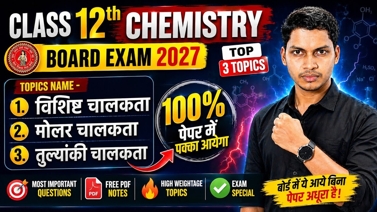 विशिष्ट चालकता | मोलर चालकता | तुल्यांकी चालकता | Vishisht chalakta | Molar chalakta class 12