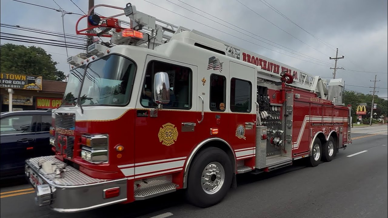 Brookhaven Fire Company Quint 52 Responding 7-16-25