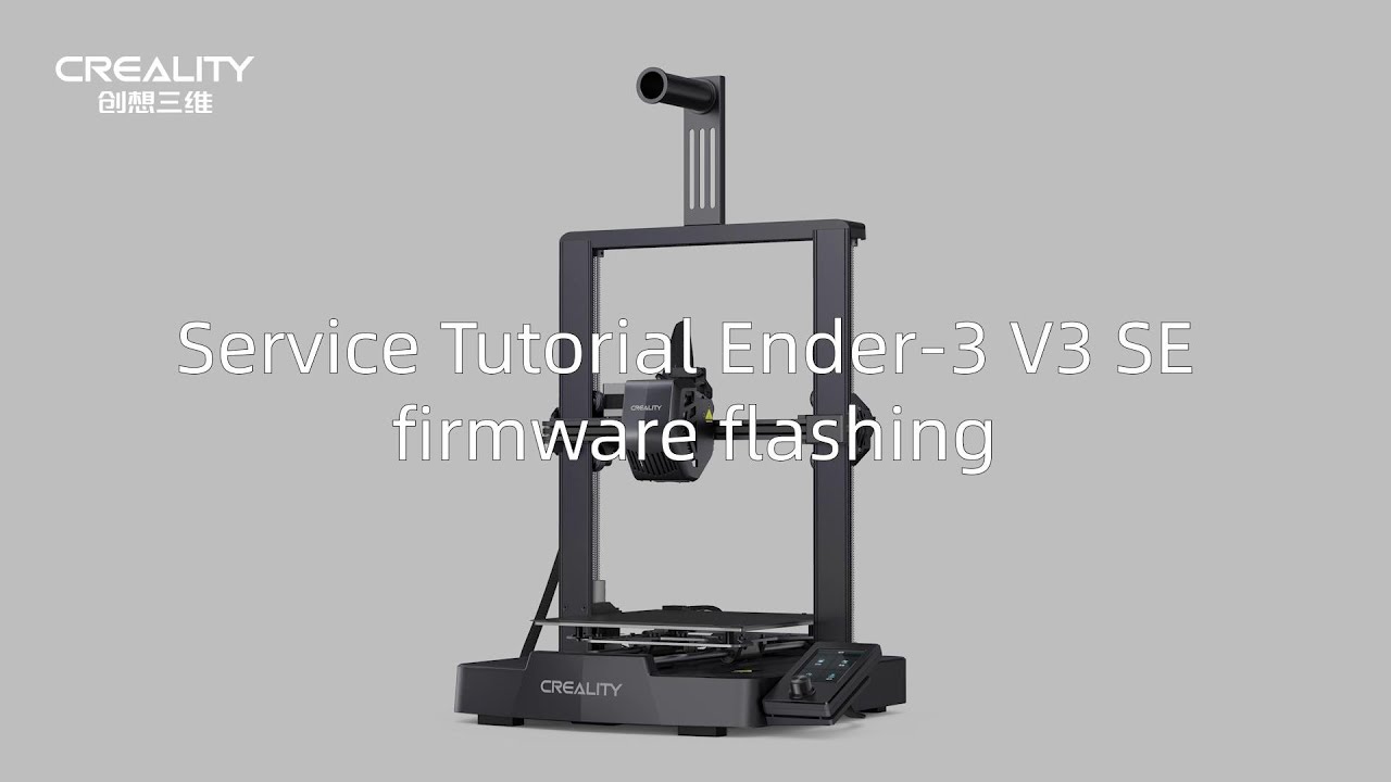 Service Tutorial Ender 3 V3 SE firmware flashing