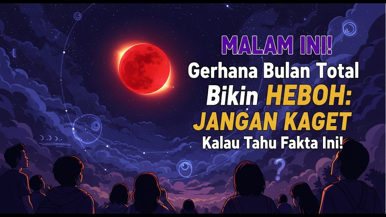 MALAM INI! Gerhana Bulan Total Bikin HEBOH: JANGAN KAGET Kalau Tahu Fakta Ini!
