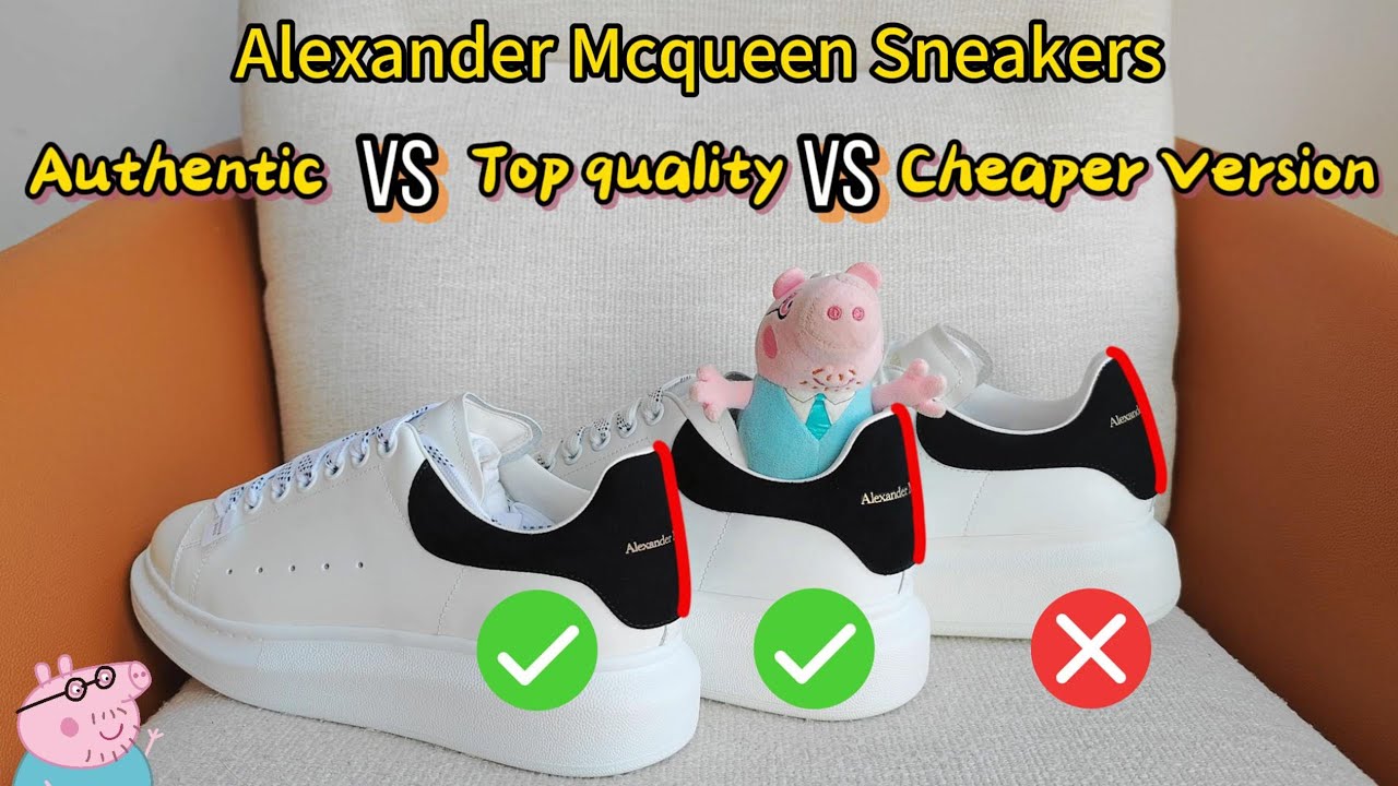 Alexander Mcqueen Sneakers Authentic VS Top Quality VS Cheaper Version comparison By Steven