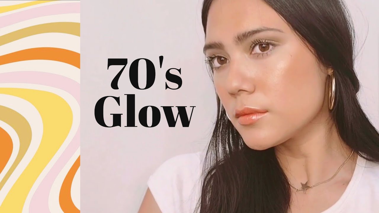 70s Glow makeup tutorial *& dewy skincare*