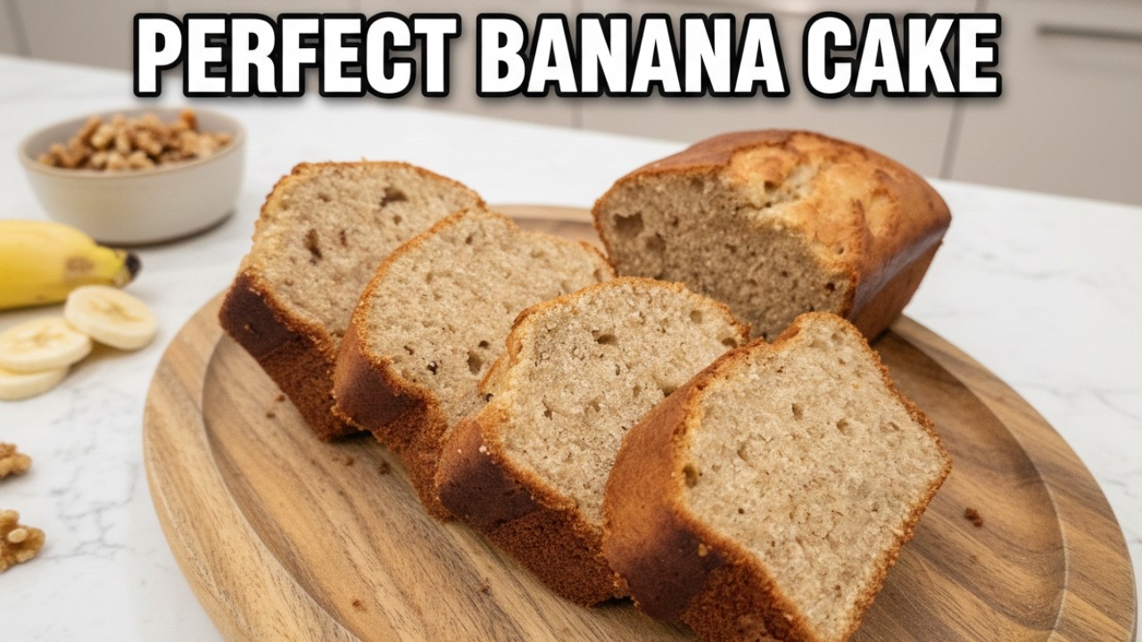 Super Soft & Moist Banana Cake | The Only Recipe You Need