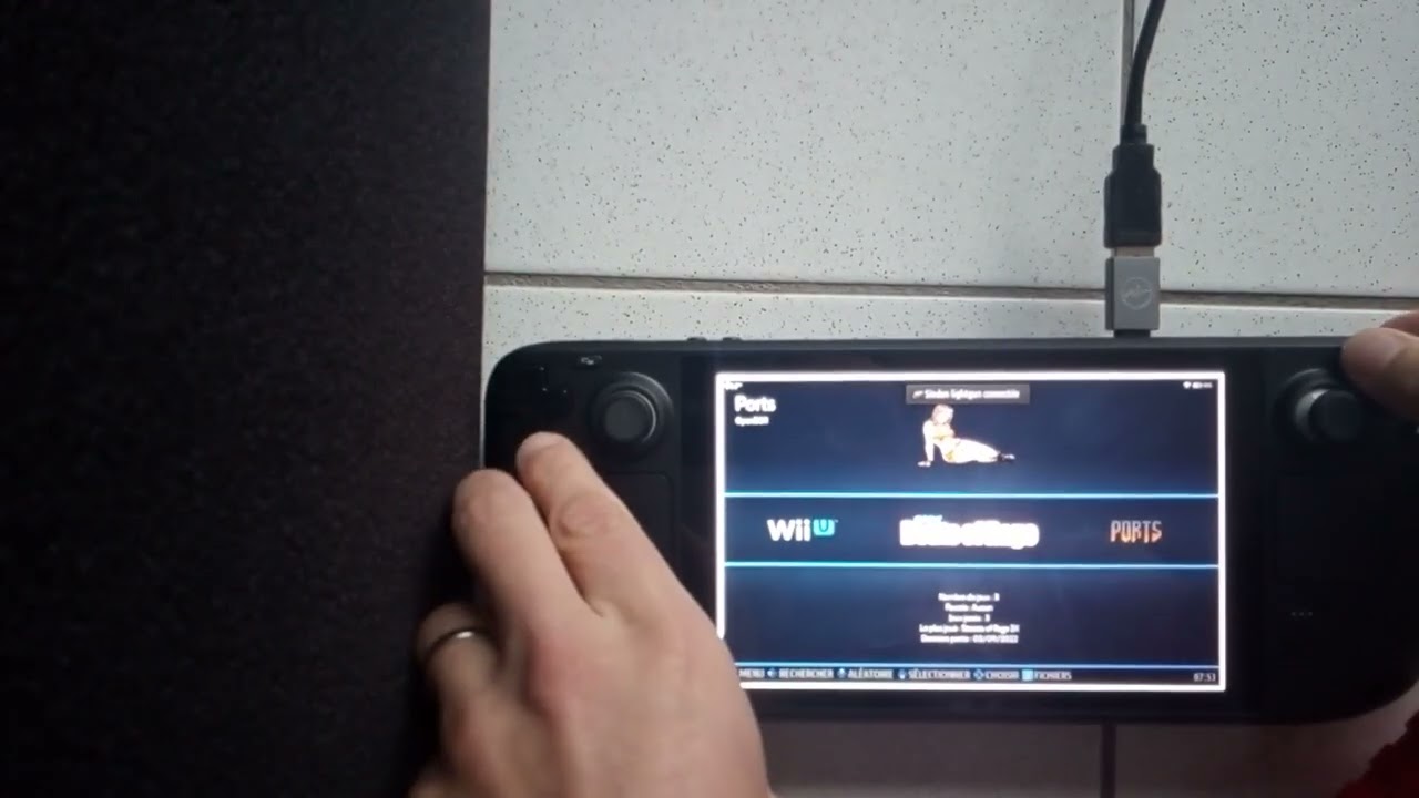 Sinden gun on the steam deck screen (just for the pleasure, use hdmi output instead)