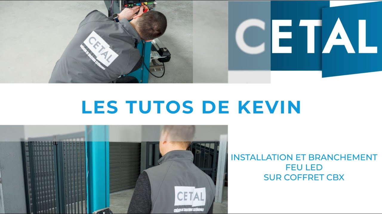 CETAL, les Tutos de Kévin - Installation de feu Led sur poteau Multifonction et branchement Somfy -6