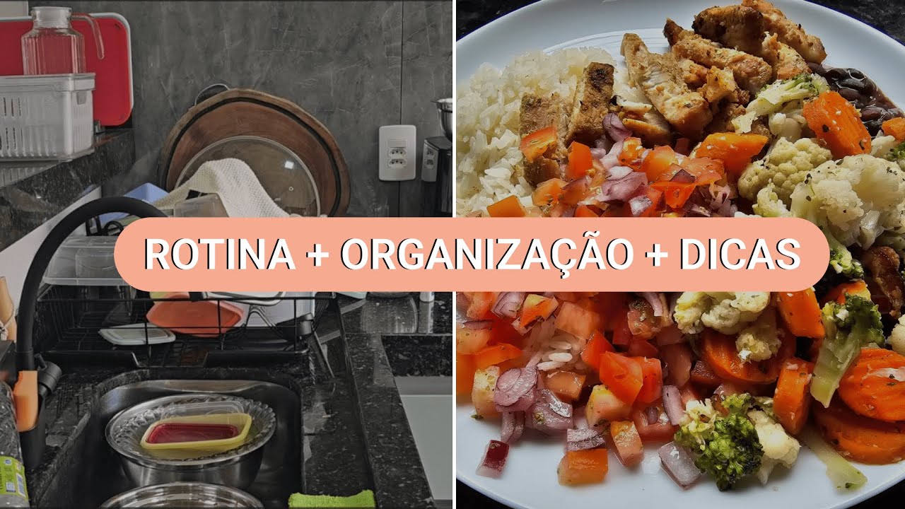 Uma manhã comigo: organização da cozinha e preparo do almoço