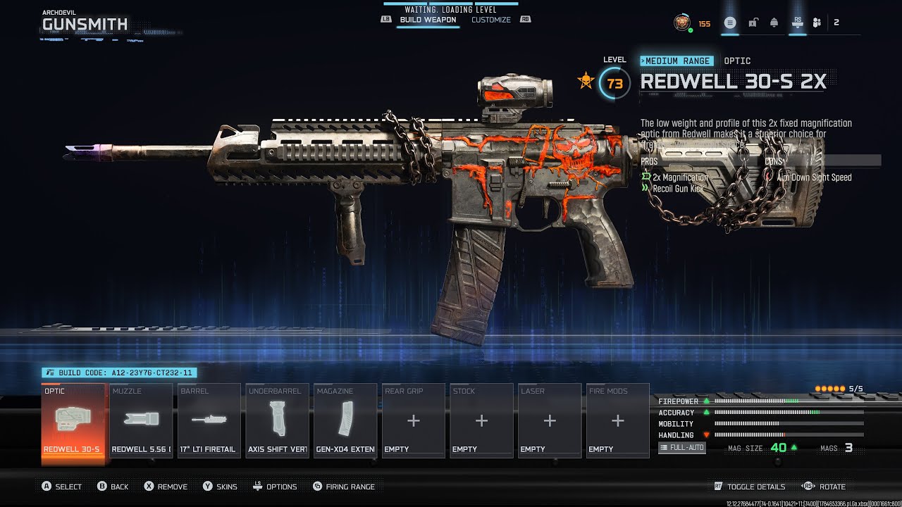 CoD BO7 Black Ops 7 & Warzone - Blueprint - Assault Rifle - MK35 ISR - Archdevil - Weapon Inspect