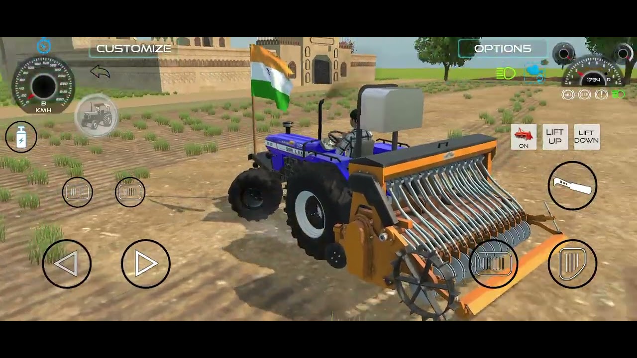 Indian farming 3D game //🌿🍓| swaraj sonalika 🥭 holland trecter //🌾 gameplay #trector #gaming 