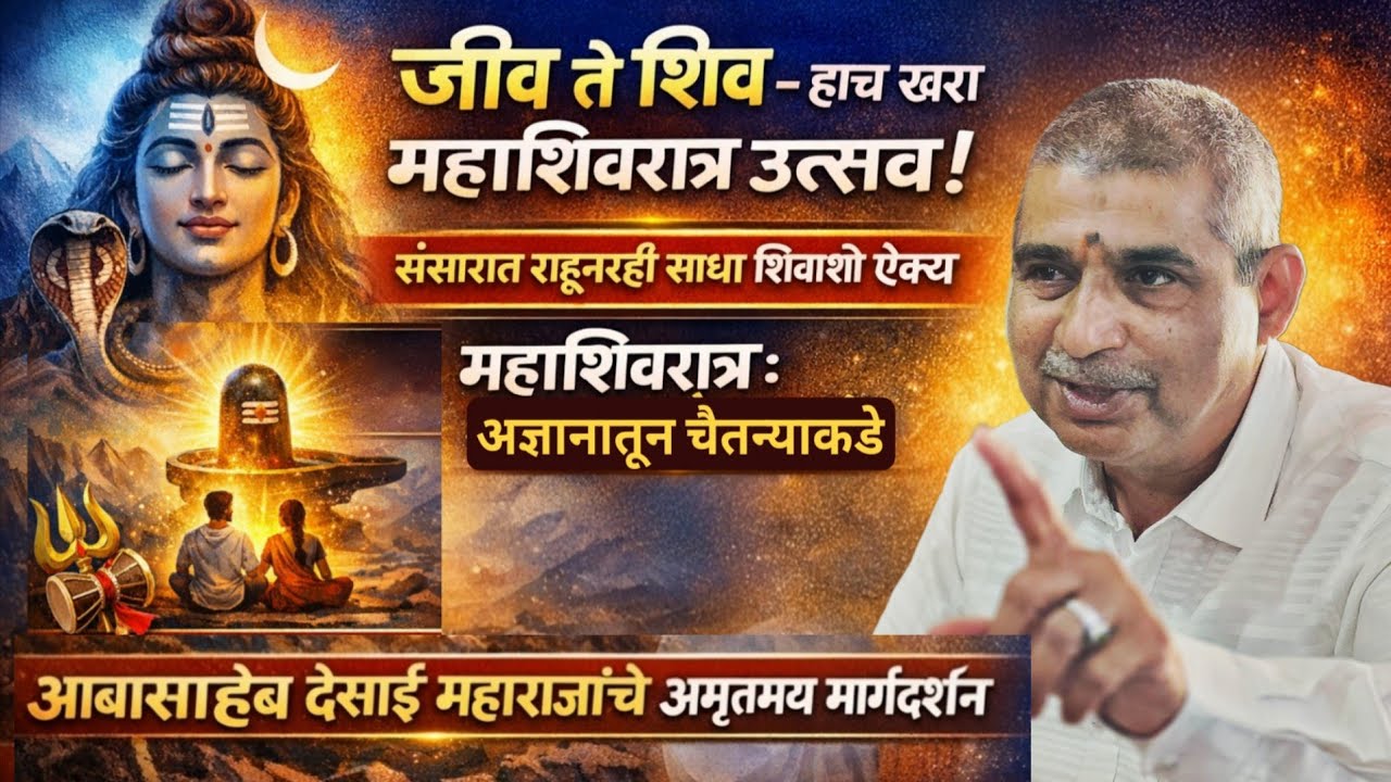 महाशिवरात्र म्हणजे काय? | जीव-शिव ऐक्याचा खरा अर्थ | आबासाहेब देसाई महाराजांचे अमृतमय मार्गदर्शन