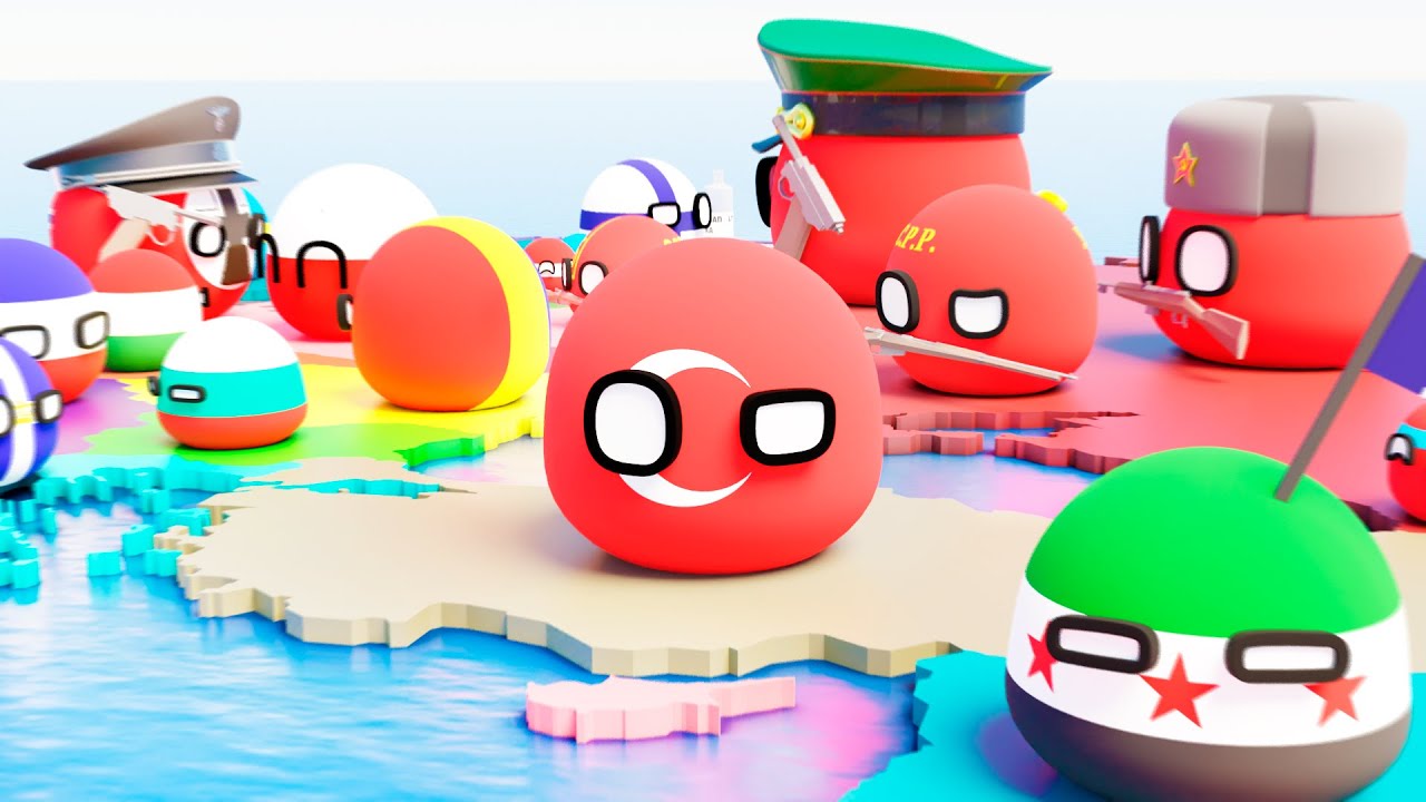 Вторая Мировая Война, Но Турция в Центре Внимания || 3D Countryballs