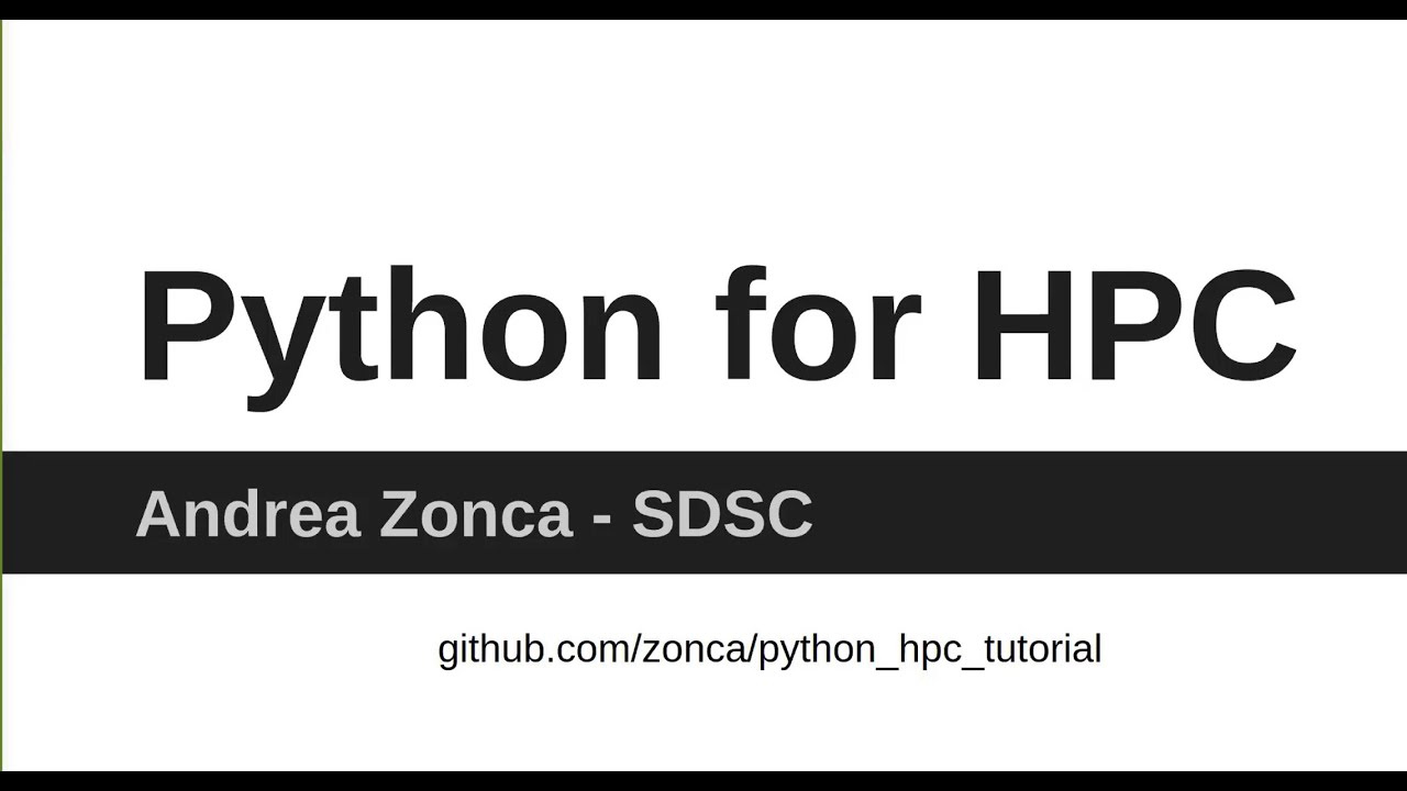 Python for HPC