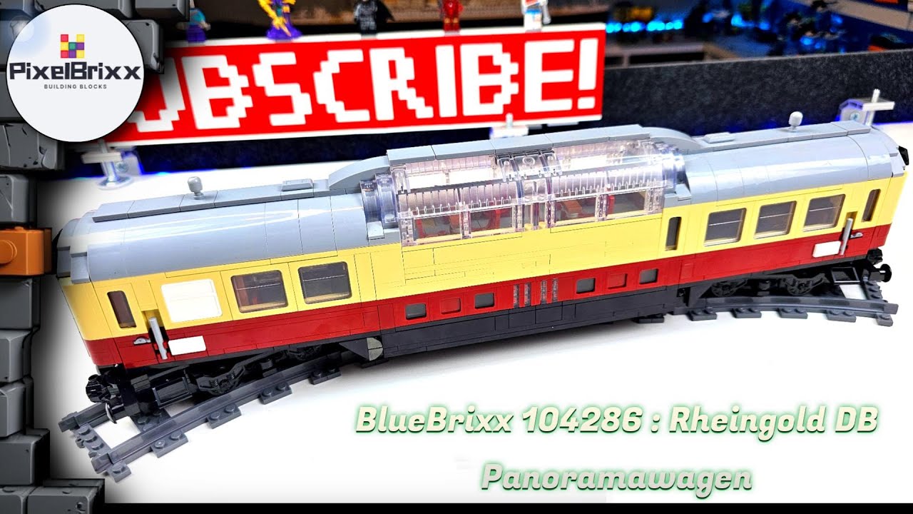 🚃 BlueBrixx 104286 : Rheingold DB Panoramawagen  - Unboxing | Speed Build | Presentation
