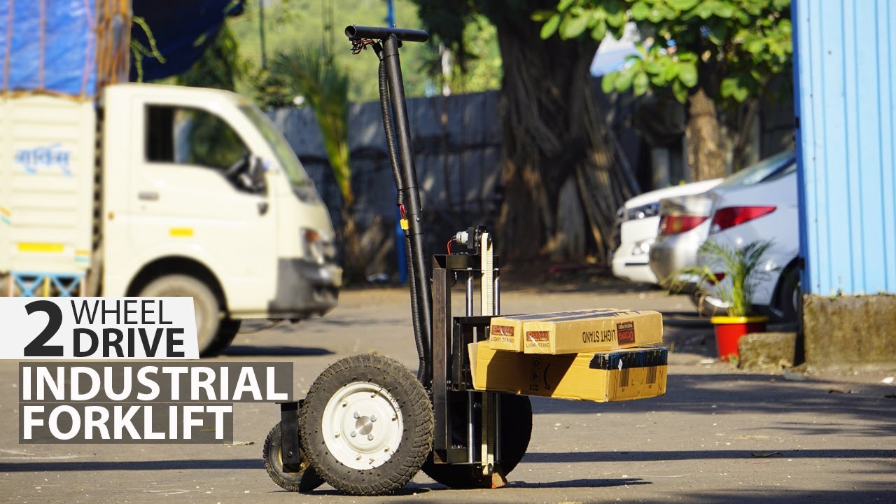 2 Wheel Drive Forklift For Industry Warehouses | Mechanical Project