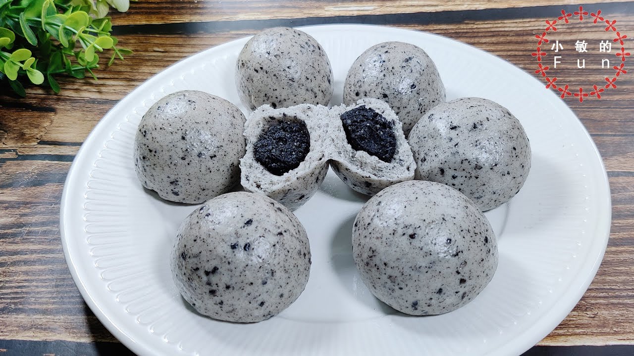 [Eng Sub]黑芝麻包 Black Sesame BaoZi【小敏的Fun】