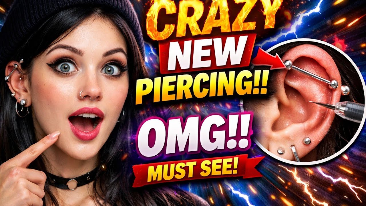 Live Piercing Process | Safe & Professional BodyPiercing | Satisfying Piercing Video