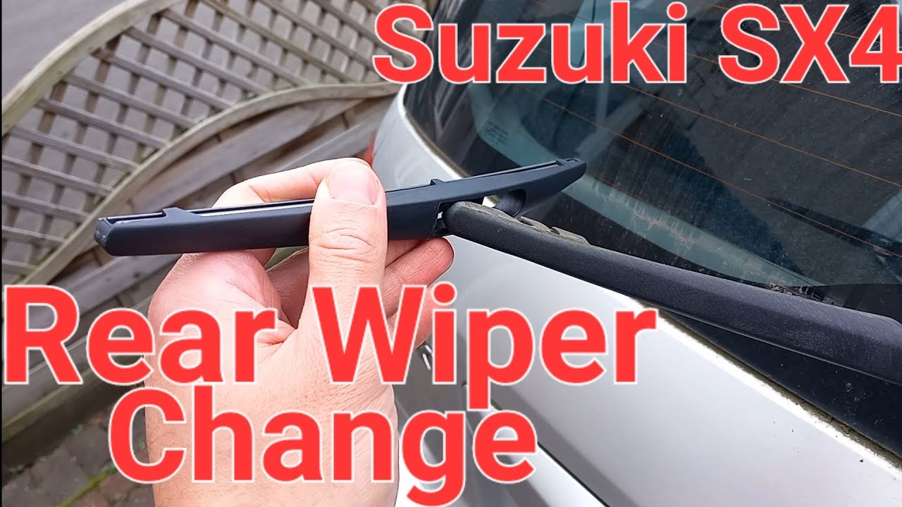 Rear Windscreen Wiper Change- Suzuki SX4