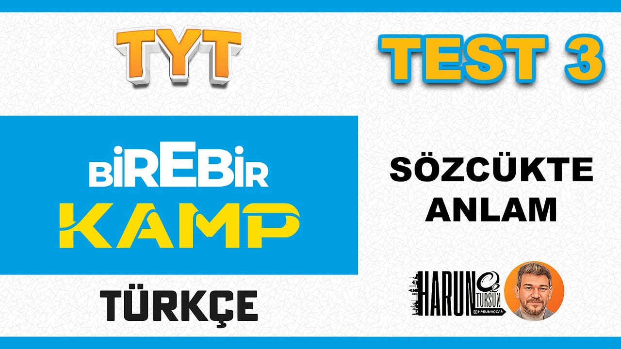Birebir Kamp 3 | Sözcükte Anlam Soru Çözümü| ÖSYM Tarzı