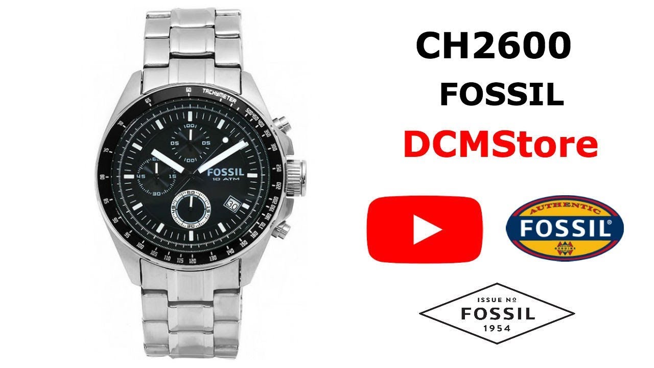 CH2600 Fossil Decker Chronograph Black Dial