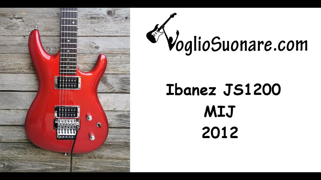Ibanez JS1200 Made in Japan Red Car with original hard case