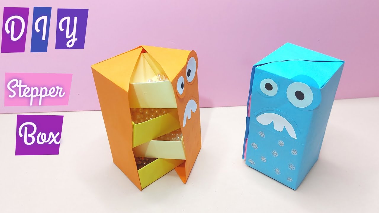 DIY Secret Stepper Box | Origami Paper Crafts | Gifts Idea | Paper Craft | Secret Box |  DIY Craft