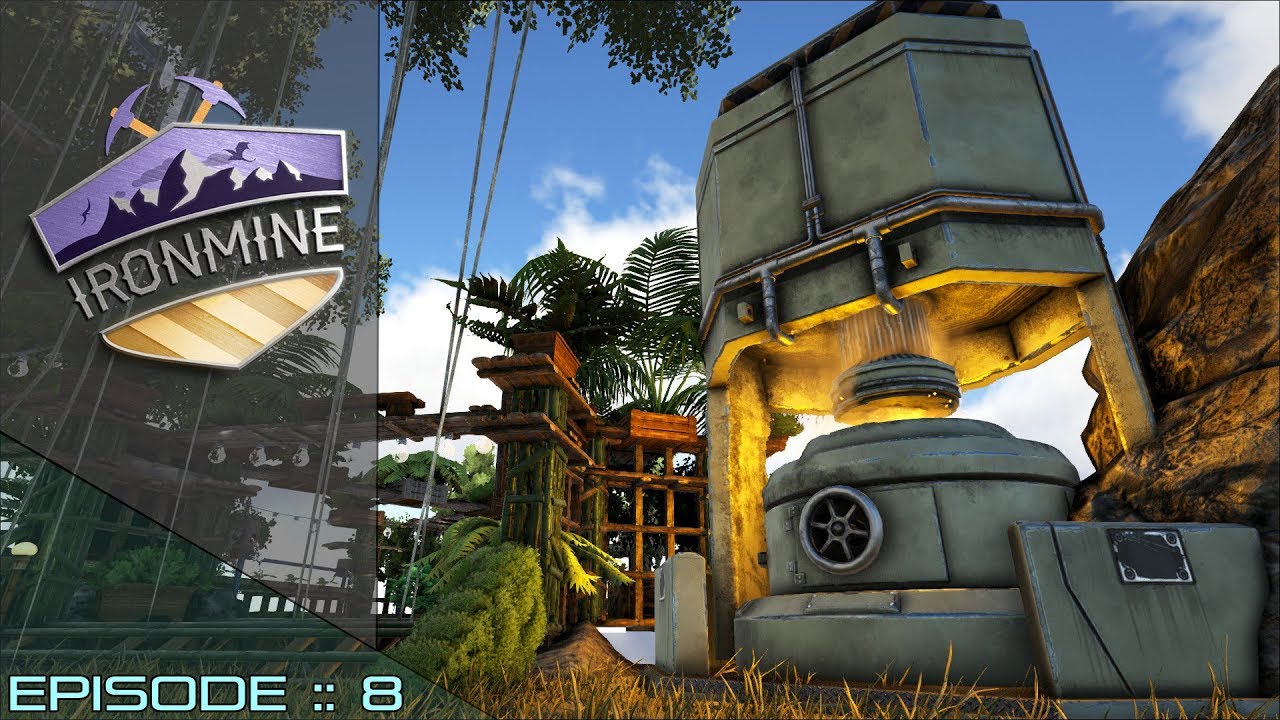 ARK SURVIVAL EVOLVED | BASE BUILDING THE FORGE! | Ep 8 (IRONMINE CLUSTER RAGNAROK)
