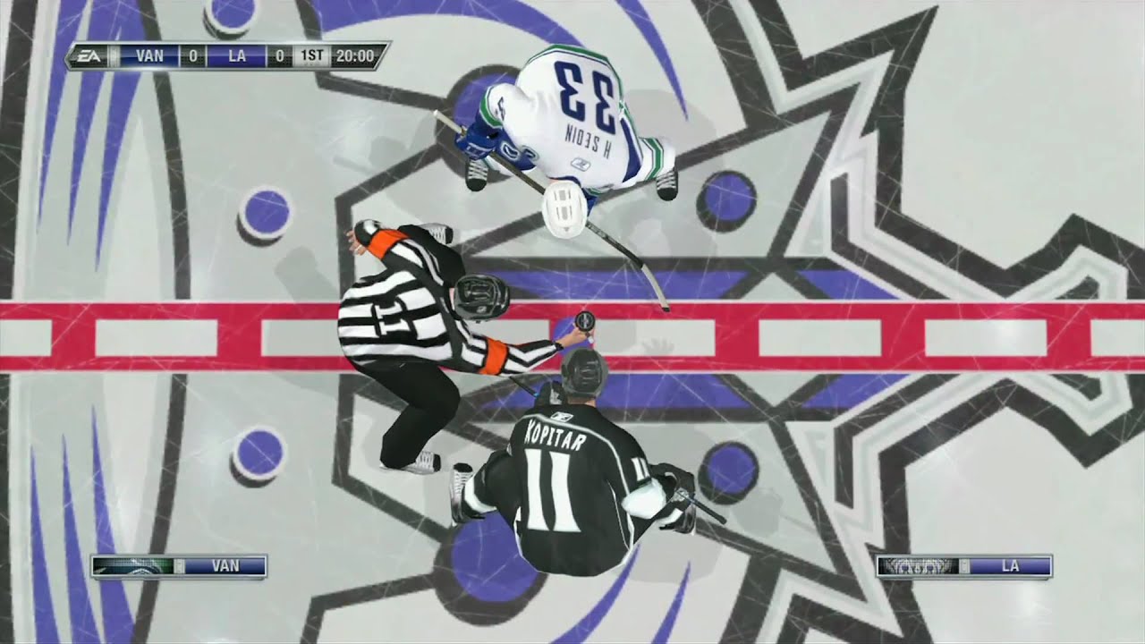 NHL 11 Gameplay:  Los Angeles Kings vs. Vancouver Canucks