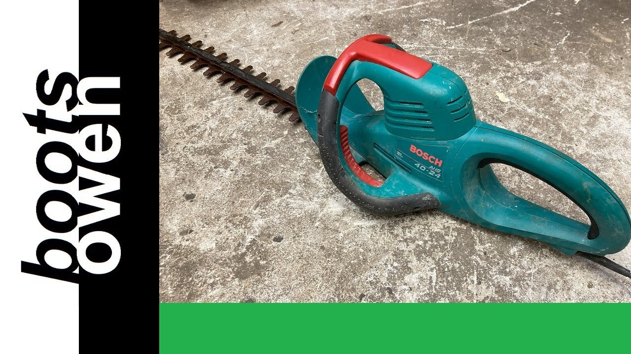 A very interesting safety switch mechanism: repairing a Bosch AHS 40 24 hedge trimmer
