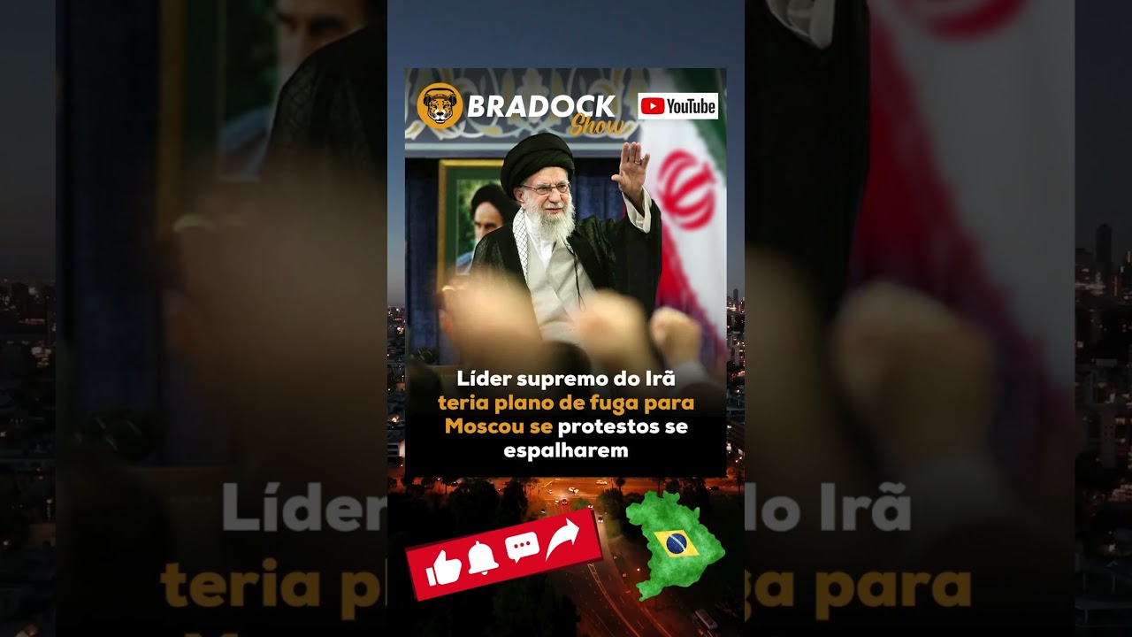 Lider supremo do Irã teria plano de fuga para Moscou se protestos se espalharem