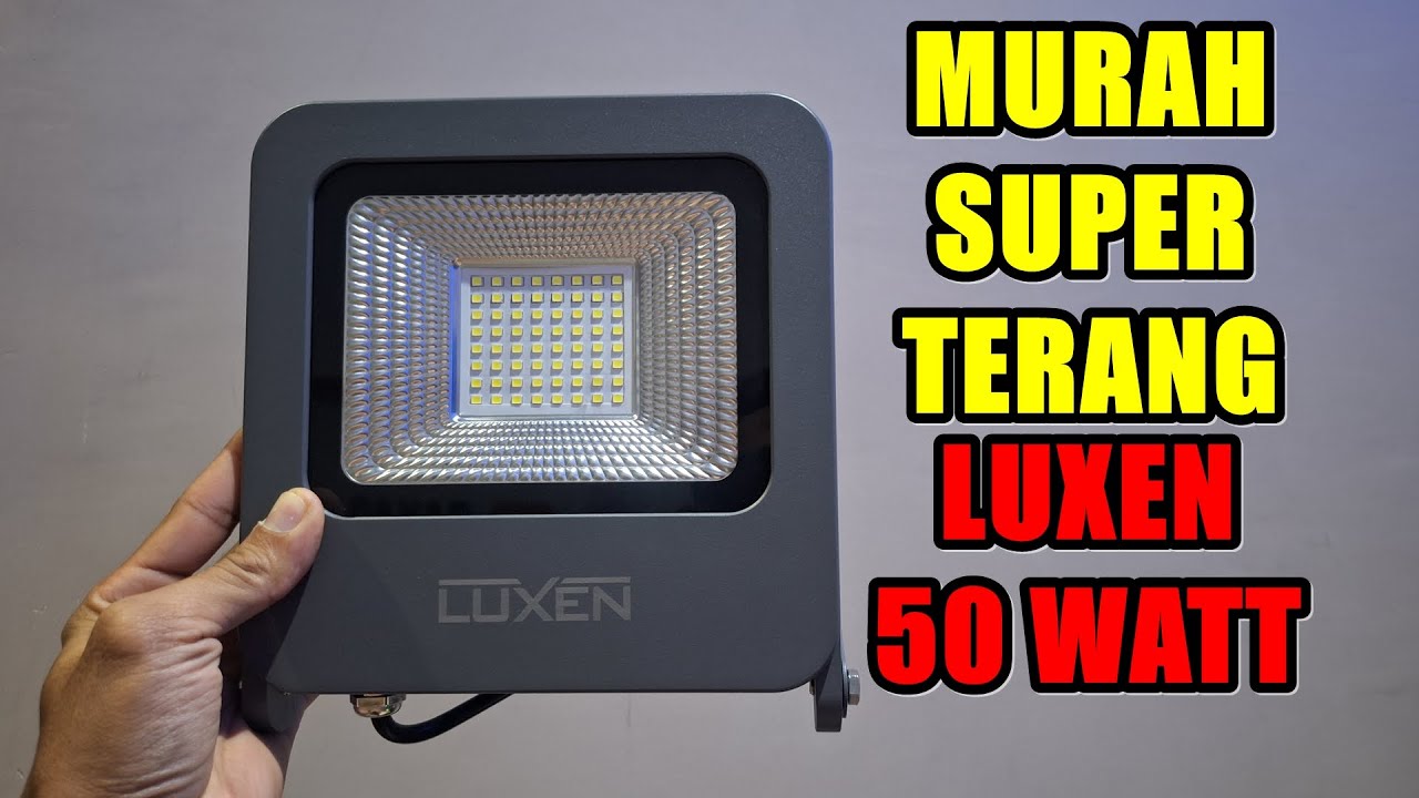 lampu sorot luxen 50 watt murah super terang