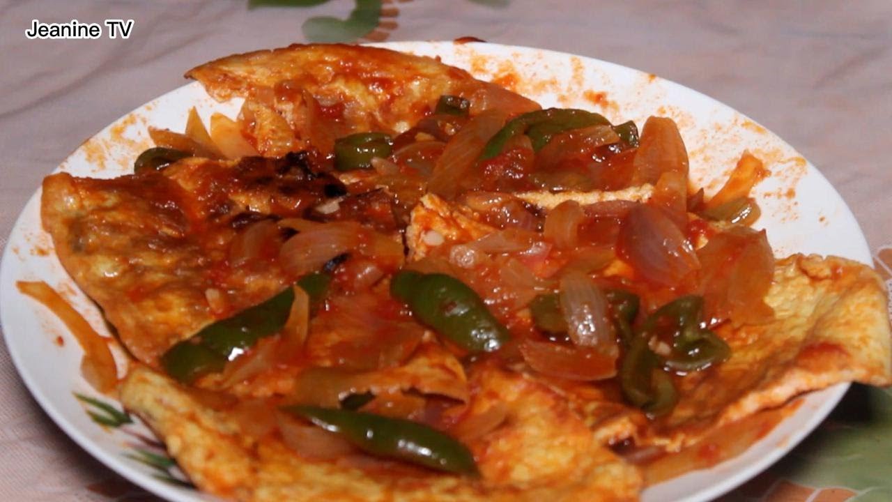 Guteka|Teka isosi ya omolette uku urushirizeho kuryoherwa.